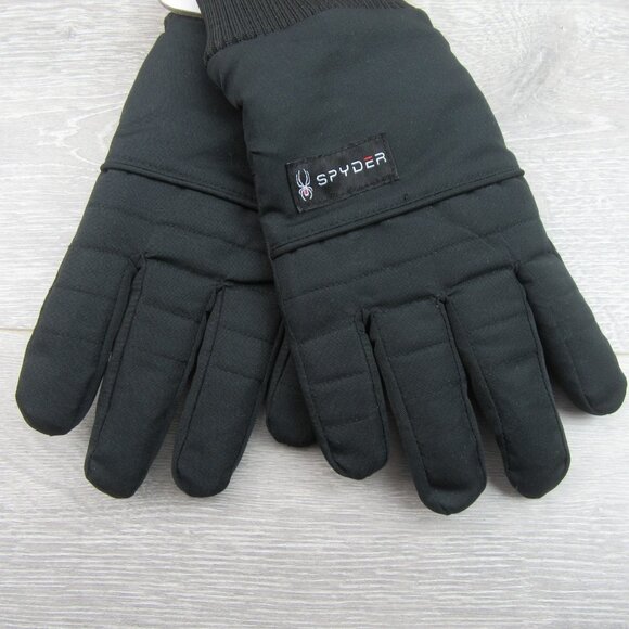 Spyder Insulated Ski Winter Sports Black Gloves Women's Size Small / Medium NEW - Picture 4 of 15